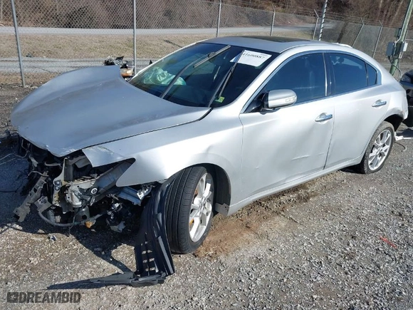 2014 Nissan Maxima 3.5 S with VIN 1N4AA5AP2EC497803, listed as a IAAI auction lot 41600887 with 1 mi miles. Bid and sale history available at carsss.com. Image 2.