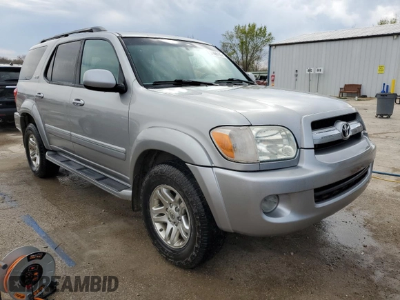 2006 Toyota Sequoia SR5 with VIN 5TDBT44AX6S272135, listed as a Copart auction lot 51696105 with 273,936 mi miles and Salvage Title. Bid and sale history available at DreamBid. Image 4.