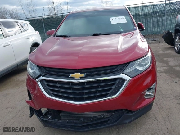 2020 Chevrolet Equinox LT with VIN 3GNAXUEV6LS586350, listed as a IAAI auction lot 41847403 with 49,738 mi miles. Bid and sale history available at carsss.com. Image 12.