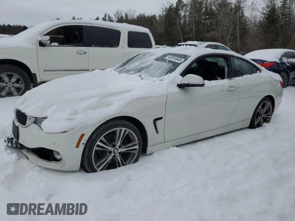 2014 BMW 4 Series 428i xDrive with VIN WBA3N5C53EF715553, listed as a Copart auction lot 43913445 with 177,512 mi miles and Clean Title. Bid and sale history available at DreamBid. Image 1.