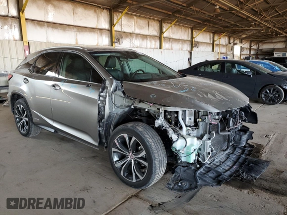 2017 Lexus RX 450h with VIN 2T2BGMCA2HC012194, listed as a Copart auction lot 63119545 with 33,601 mi miles and Salvage title. Bid and sale history available at DreamBid. Image 4.