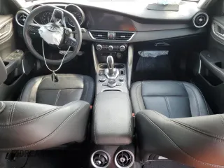 2021 Alfa Romeo Giulia Ti Sport with VIN ZARFAMBNXM7639691, listed as a Copart auction lot 48665115 with Not provided miles and Salvage title. Bid and sale history available at DreamBid. Image 8.