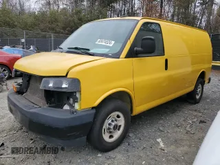 2020 GMC Savana Cargo Van with VIN 1GTW7AFP4L1156184, listed as a Copart auction lot 83474524 with 180,404 mi miles and Clean Title. Bid and sale history available at carsss.com. Image 1.