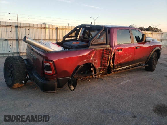 2020 Ram 2500 Power Wagon with VIN 3C6TR5EJ0LG193176, listed as a Copart auction lot 45505845 with 76,008 mi miles and Salvage Title. Bid and sale history available at carsss.com. Image 3.