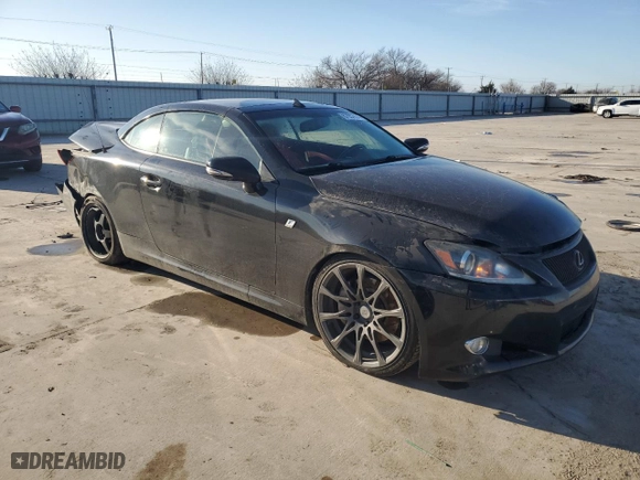 2011 Lexus IS 350C with VIN JTHFE2C25B2506210, listed as a Copart auction lot 87057674 with 152,981 mi miles and Salvage Title. Bid and sale history available at carsss.com. Image 4.