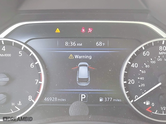 2019 Nissan Murano S with VIN 5N1AZ2MJ4KN160974, listed as a IAAI auction lot 41885386 with 46,928 mi miles. Bid and sale history available at carsss.com. Image 15.