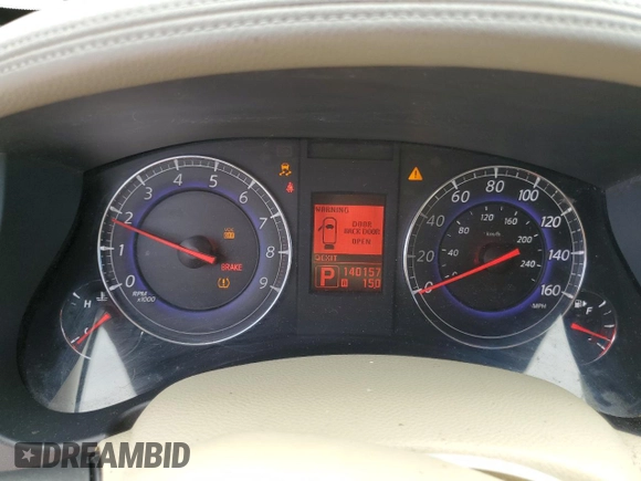 2009 Infiniti EX Journey with VIN JNKAJ09FX9M950993, listed as a Copart auction lot 62466245 with 140,157 mi miles and Clean title. Bid and sale history available at DreamBid. Image 9.