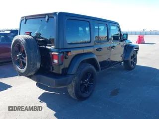 2022 Jeep Wrangler Unlimited Sport with VIN 1C4HJXDG0NW200459, listed as a IAAI auction lot 41740168 with 19,019 mi miles and . Bid and sale history available at DreamBid. Image 4.