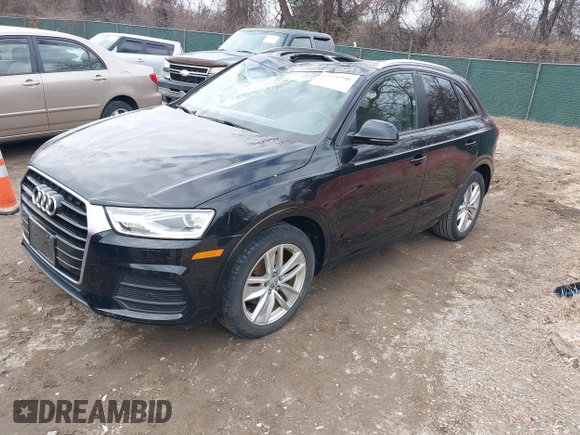 2017 Audi Q3 Premium with VIN WA1ECCFS5HR016753, listed as a IAAI auction lot 41630346 with 77,476 mi miles. Bid and sale history available at carsss.com. Image 17.