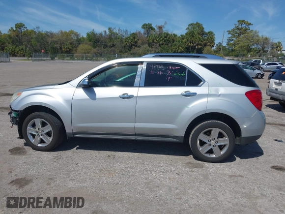 2014 Chevrolet Equinox LTZ with VIN 2GNALDEK7E6247275, listed as a IAAI auction lot 41808207 with 136,706 mi miles. Bid and sale history available at carsss.com. Image 15.