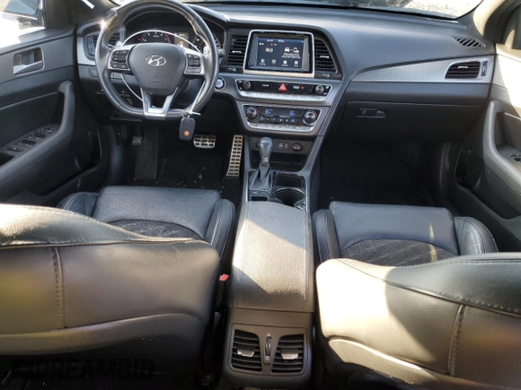 2018 Hyundai Sonata Sport Plus with VIN 5NPE34AF3JH706889, listed as a Copart auction lot 86992264 with 104,341 mi miles and Salvage Title. Bid and sale history available at DreamBid. Image 8.