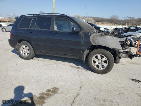 2005 Toyota Highlander with VIN JTEDP21A350047557, listed as a Copart auction lot 49055085 with 0 mi miles and Clean Title. Bid and sale history available at carsss.com. Image 4.