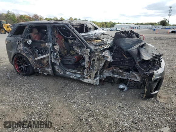 2019 Land Rover Range Rover Sport SVR with VIN SALWZ2SE0KA843965, listed as a Copart auction lot 71343524 with Not Provided miles and Non Repairable. Bid and sale history available at DreamBid. Image 4.
