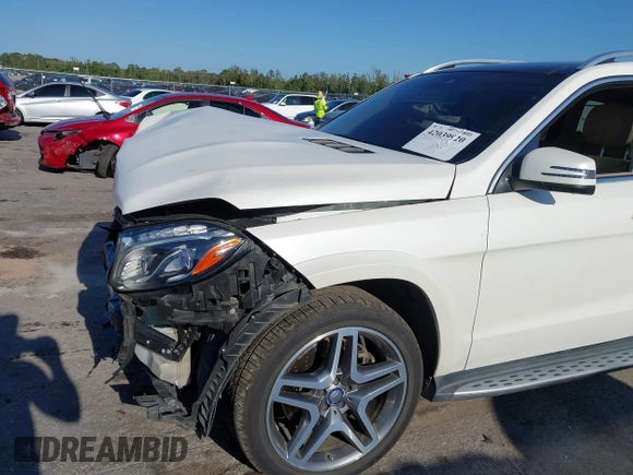 2017 Mercedes-Benz GLS 550 with VIN 4JGDF7DE4HA811719, listed as a IAAI auction lot 42039920 with 91,395 mi miles and . Bid and sale history available at DreamBid. Image 6.
