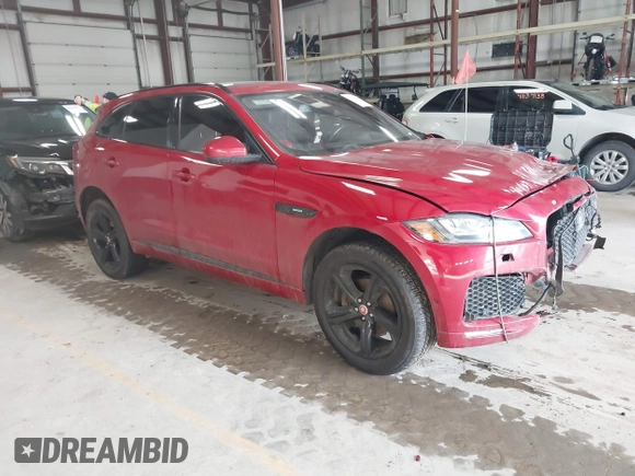 2017 Jaguar F-Pace 20d R-Sport with VIN SADCL2BN3HA490176, listed as a IAAI auction lot 41595419 with 87,755 mi miles and . Bid and sale history available at DreamBid. Image 1.