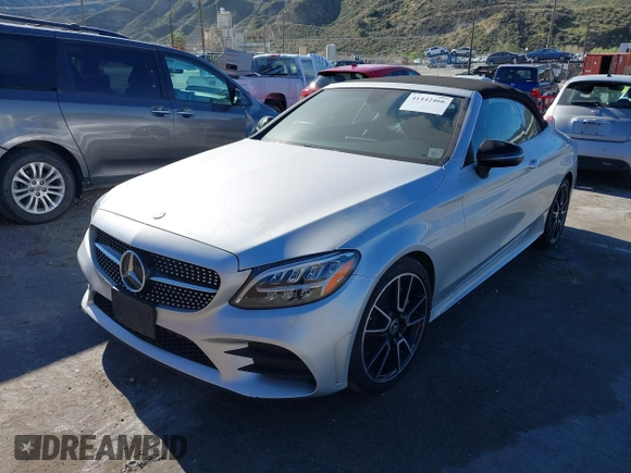 2019 Mercedes-Benz C 300 with VIN WDDWK8DB6KF856343, listed as a IAAI auction lot 41442466 with 20,520 mi miles and . Bid and sale history available at carsss.com. Image 2.