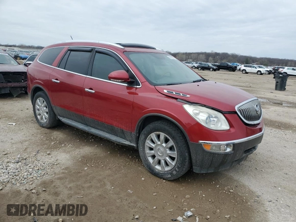 2012 Buick Enclave Leather with VIN 5GAKRCED0CJ175036, listed as a Copart auction lot 50135675 with 137,036 mi miles and Salvage Title. Bid and sale history available at carsss.com. Image 4.