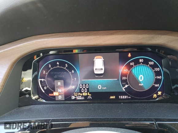 2024 Volkswagen Atlas SE with VIN 1V2HR2CA2RC536368, listed as a Copart auction lot 53490425 with 15,331 mi miles and Salvage title. Bid and sale history available at DreamBid. Image 9.