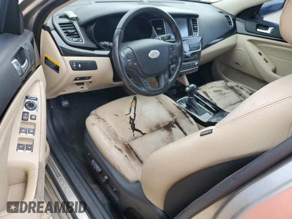 2014 Kia Cadenza Premium with VIN KNALN4D77E5134265, listed as a Copart auction lot 74512754 with 0 mi miles and Salvage Title. Bid and sale history available at carsss.com. Image 8.