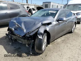 2021 Infiniti Q50 Luxe z VIN JN1EV7BP3MM706570, wystawiony jako Copart lot #52813045 z przebiegiem 13 354 mil mil oraz Szkoda całkowita • Salvage title. Historia ofert i sprzedaży dostępna na DreamBid. Obrazek 1.