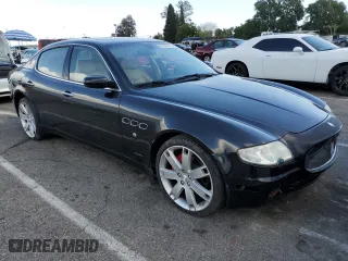 2007 Maserati Quattroporte with VIN ZAMFE39A870031379, listed as a Copart auction lot 51509105 with 58,329 mi miles and Salvage Title. Bid and sale history available at carsss.com. Image 4.