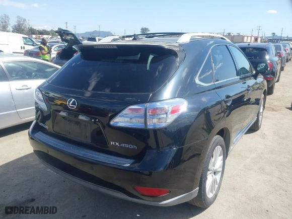2010 Lexus RX 450h with VIN JTJBC1BA0A2032056, listed as a IAAI auction lot 41966158 with 222,070 mi miles. Bid and sale history available at carsss.com. Image 4.