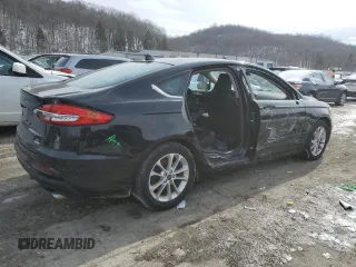 2019 Ford Fusion SE with VIN 3FA6P0HD6KR248596, listed as a Copart auction lot 45705115 with 48,988 mi miles and Salvage Title. Bid and sale history available at DreamBid. Image 3.