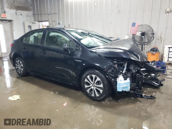2021 Toyota Corolla Hybrid LE with VIN JTDEAMDE1MJ000461, listed as a Copart auction lot 45536215 with 29,891 mi miles and Salvage Title. Bid and sale history available at carsss.com. Image 4.
