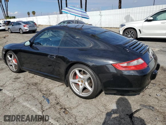 2007 Porsche 911 Carrera S with VIN WP0AB29907S731473, listed as a Copart auction lot 43284385 with 81,597 mi miles and Salvage Title. Bid and sale history available at carsss.com. Image 2.