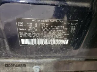 2018 Subaru Outback Limited with VIN 4S4BSANC2J3302669, listed as a Copart auction lot 54076515 with 83,668 mi miles and Salvage title. Bid and sale history available at DreamBid. Image 13.