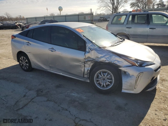 2022 Toyota Prius LE with VIN JTDL9MFU4N3034792, listed as a Copart auction lot 83375114 with 46,520 mi miles and Salvage Title. Bid and sale history available at carsss.com. Image 4.
