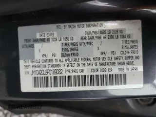 2015 Mazda 5 Touring with VIN JM1CW2CL8F0189082, listed as a Copart auction lot 87749065 with Not Provided miles and Salvage Title. Bid and sale history available at carsss.com. Image 13.