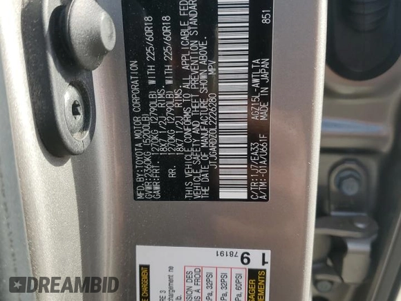 2020 Lexus NX 300 с VIN JTJGARDZ0L2226280, выставлен на аукционе Copart как лот 54134275 с пробегом 60 714 миль миль и Списание • Salvage title. История ставок и продаж доступна на DreamBid. Изображение 14.