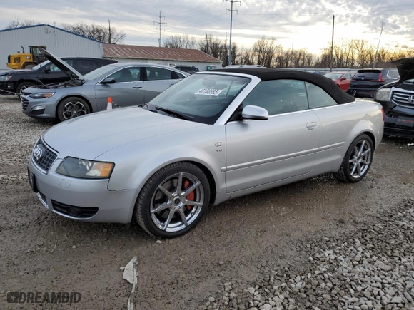 2006 Audi S4 with VIN WUARL48H46K900268, listed as a Copart auction lot 46163935 with 100,371 mi miles and Salvage Title. Bid and sale history available at carsss.com. Image 1.