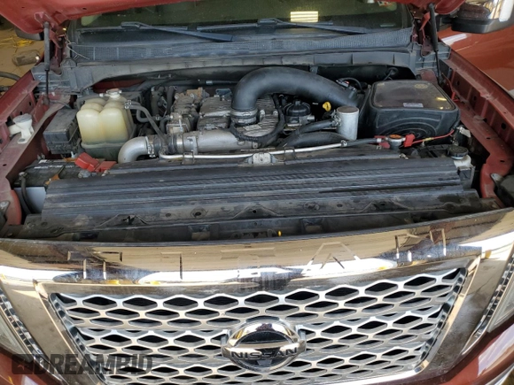 2016 Nissan Titan Platinum Reserve with VIN 1N6BA1F45GN507363, listed as a Copart auction lot 53625635 with 95,450 mi miles and Salvage title. Bid and sale history available at DreamBid. Image 11.