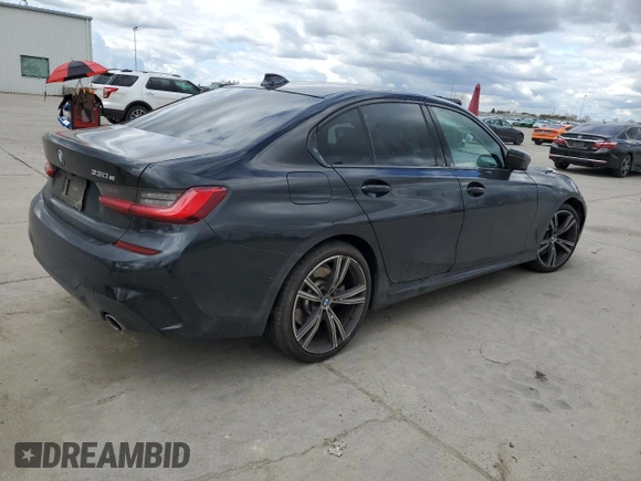 2021 BMW 3 Series 330e with VIN 3MW5P7J09M8B59312, listed as a Copart auction lot 47954125 with 0 mi miles and Salvage Title. Bid and sale history available at carsss.com. Image 3.