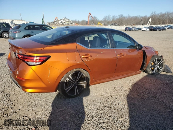 2020 Nissan Sentra SR with VIN 3N1AB8DV3LY261882, listed as a Copart auction lot 49199405 with 39,222 mi miles and Salvage Title. Bid and sale history available at DreamBid. Image 3.