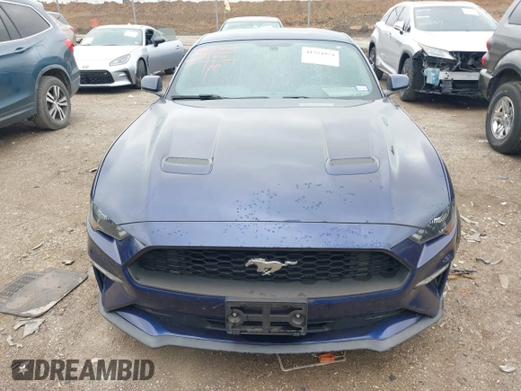 2019 Ford Mustang EcoBoost with VIN 1FA6P8TH8K5185349, listed as a IAAI auction lot 41554974 with 30,023 mi miles and . Bid and sale history available at carsss.com. Image 12.