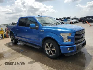 2015 Ford F-150 XL with VIN 1FTEW1CG8FFD02631, listed as a Copart auction lot 60219845 with 131,759 mi miles and Salvage title. Bid and sale history available at DreamBid. Image 4.