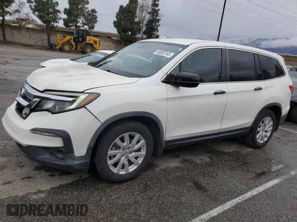 2019 Honda Pilot LX with VIN 5FNYF5H12KB015096, listed as a Copart auction lot 48802345 with 94,445 mi miles and Salvage Title. Bid and sale history available at DreamBid. Image 1.