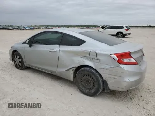 2013 Honda Civic Cpe LX with VIN 2HGFG3B51DH530352, listed as a Copart auction lot 52578775 with 155,627 mi miles and Salvage Title. Bid and sale history available at carsss.com. Image 2.