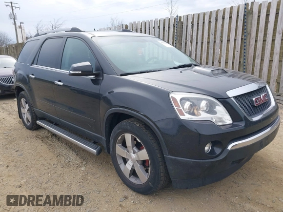 2012 GMC Acadia SLT1 with VIN 1GKKVREDXCJ251640, listed as a IAAI auction lot 41589986 with 178,580 mi miles and . Bid and sale history available at carsss.com. Image 1.