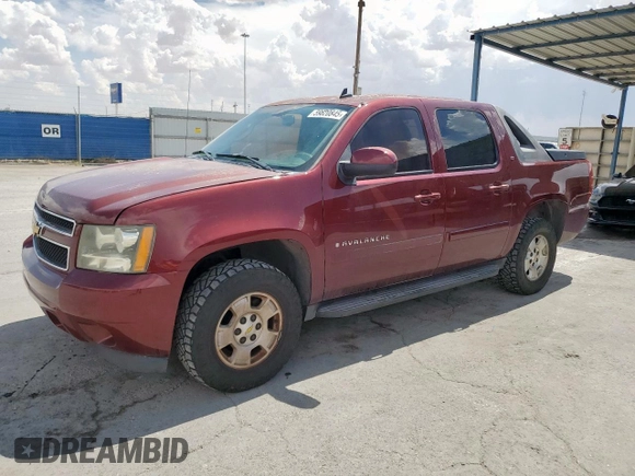 2007 Chevrolet Avalanche 3LT z VIN 3GNEC12097G108386, wystawiony jako Copart lot #59820845 z przebiegiem Nie podano mil oraz Czysty tytuł • Clean title. Historia ofert i sprzedaży dostępna na DreamBid. Obrazek 1.