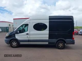 2015 Ford Transit with VIN 1FTYR2XM4FKB28350, listed as a IAAI auction lot 41989089 with 100,823 mi miles. Bid and sale history available at carsss.com. Image 14.