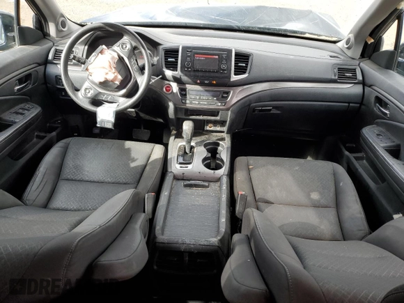 2019 Honda Ridgeline Sport with VIN 5FPYK3F17KB002256, listed as a Copart auction lot 49185915 with 62,481 mi miles and Salvage title. Bid and sale history available at DreamBid. Image 8.