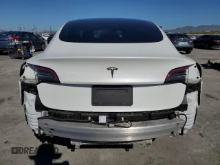 2022 Tesla Model 3 with VIN 5YJ3E1EA3NF125895, listed as a Copart auction lot 50042005 with 47,181 mi miles and Salvage Title. Bid and sale history available at DreamBid. Image 6.