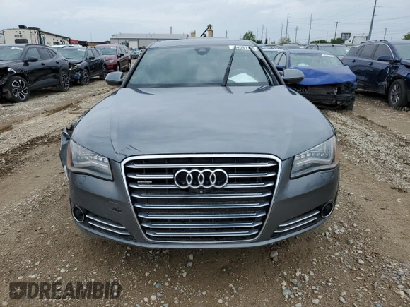 2014 Audi A8 3.0T with VIN WAURGAFDXEN009752, listed as a Copart auction lot 54541165 with 118,687 mi miles and Clean Title. Bid and sale history available at DreamBid. Image 5.