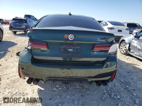 2023 BMW M5 with VIN WBS83CH02PCM33496, listed as a Copart auction lot 85286394 with 0 mi miles and Salvage Title. Bid and sale history available at carsss.com. Image 6.