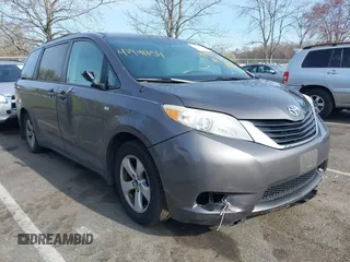 2012 Toyota Sienna LE AAS with VIN 5TDKK3DC5CS279651, listed as a IAAI auction lot 41941859 with 131,262 mi miles and . Bid and sale history available at DreamBid. Image 1.