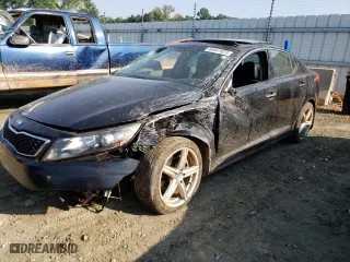 2012 Kia Optima SX with VIN 5XXGR4A6XCG063236, listed as a Copart auction lot 64841923 with 166,727 mi miles and Salvage Title. Bid and sale history available at carsss.com. Image 1.